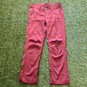 Prana Size 6 Halle Pants Burgundy